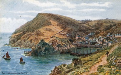 Polperro, depuis les falaises - Alfred Robert Quinton